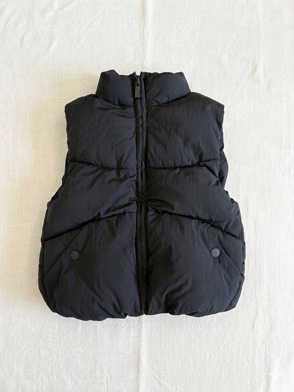 Zara Black Toddler Puffer Vest Size 1/2
